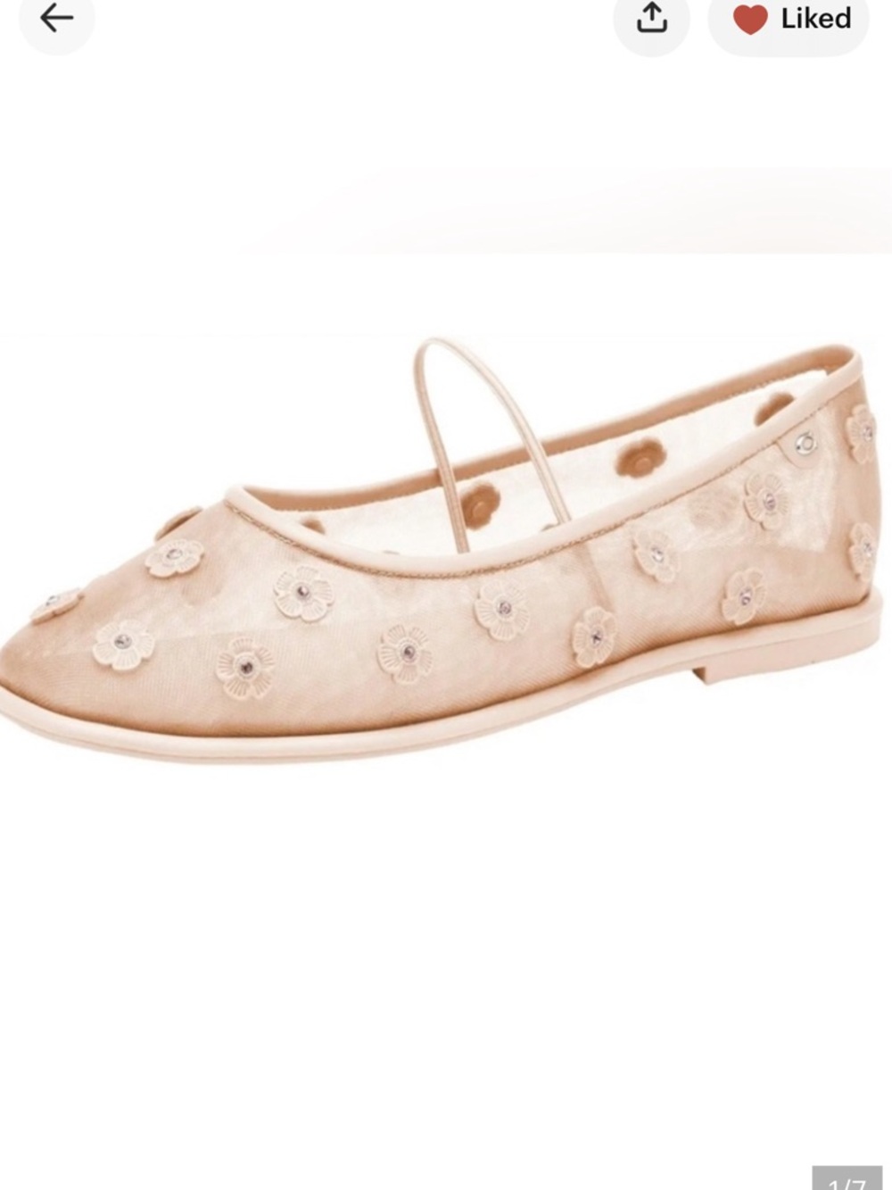 Coach Emilia tea rose mesh Mary Jane  sz 10 nib blush